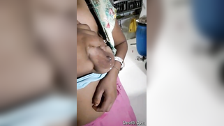 XXX-shaped boobs of slutty Indian are taken out and touched by man | XXX Video on AllSex.XXX