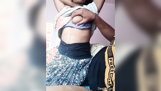 Man coerces aunty to show titties and touches them with both hands | XXX Video on AllSex.XXX