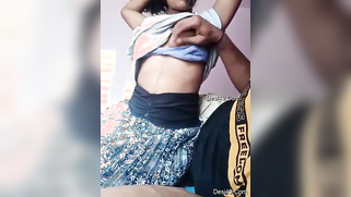 Man coerces aunty to show titties and touches them with both hands | XXX Video on AllSex.XXX