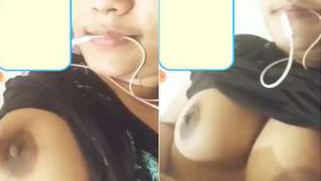 Girl with big boobies performs sex show rubbing own hard perky nipples | XXX Video on AllSex.XXX