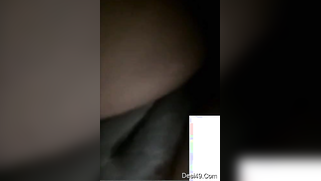 Desi babe exposes breasts with dark nipples to friend via videolink | XXX Video on AllSex.XXX