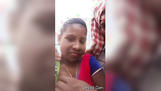 Bearded man kisses Desi coed and plays with sensitive tits outdoors | XXX Video on AllSex.XXX