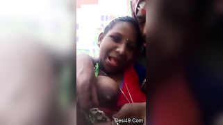 Bearded man kisses Desi coed and plays with sensitive tits outdoors | XXX Video on AllSex.XXX