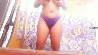 Desi possessor of appetizing twins takes everything off on camera | XXX Video on AllSex.XXX