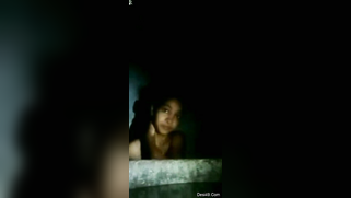 Indian girl with small bottom and boobs tales shower in the dark