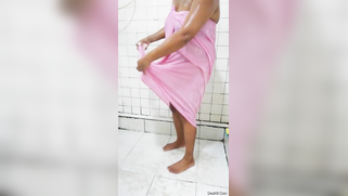 Fat Desi mom doesn't get totally naked washing body in shower sex clip | XXX Video on AllSex.XXX