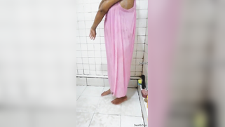 Fat Desi mom doesn't get totally naked washing body in shower sex clip | XXX Video on AllSex.XXX