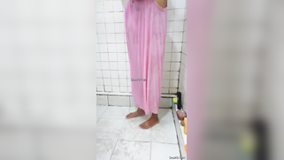 Fat Desi mom doesn't get totally naked washing body in shower sex clip | XXX Video on AllSex.XXX