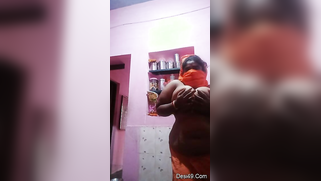 Busty Desi mom takes clothes off to expose her smokin' hot body | XXX Video on AllSex.XXX