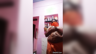 Busty Desi mom takes clothes off to expose her smokin' hot body | XXX Video on AllSex.XXX