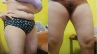 Fatty Desi teen is home alone so it's a good chance for sex show | XXX Video on AllSex.XXX