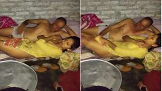 Stepfather offers Desi babe in yellow sari to touch his cock | XXX Video on AllSex.XXX
