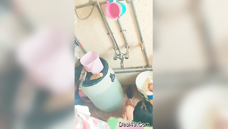 Boy enjoys sex partner from India taking impromptu shower in the nude | XXX Video on AllSex.XXX