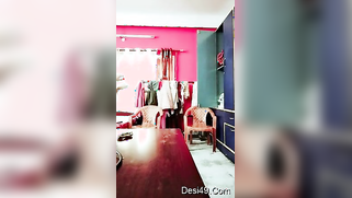 Desi chick takes towel down and creams her naked natural body