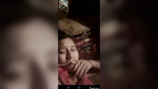 Stallion jerks off to curvy Indian woman who masturbates for him