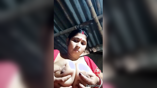 Desi coed takes red outfit off to flaunt massive tits and beaver | XXX Video on AllSex.XXX