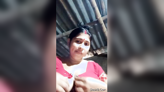 Desi coed takes red outfit off to flaunt massive tits and beaver | XXX Video on AllSex.XXX