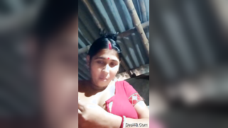 Desi coed takes red outfit off to flaunt massive tits and beaver | XXX Video on AllSex.XXX