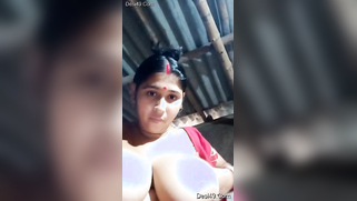 Desi coed takes red outfit off to flaunt massive tits and beaver | XXX Video on AllSex.XXX