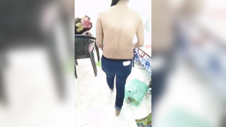 Girl walks topless brandishing natural boobs without XXX embarrassment | XXX Video on AllSex.XXX