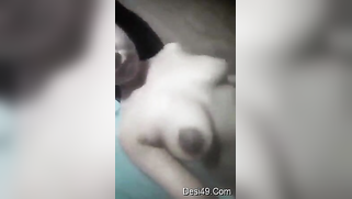 Love pinches dark nipples before stimulating her own sex button | XXX Video on AllSex.XXX