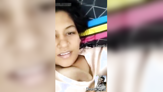 Cute and open-minded Indian strips natural jugs with perky nipples | XXX Video on AllSex.XXX