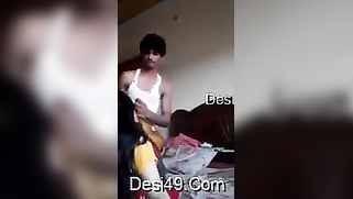 Indian babe kisses lover and allows him to take the pink bra off | XXX Video on AllSex.XXX