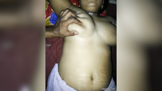 Man can see Desi girlfriend's pussy is wet which means she wants sex