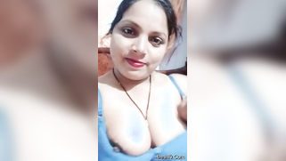 Desi mom is in love with her own boobs and tries to lick nipples | XXX Video on AllSex.XXX