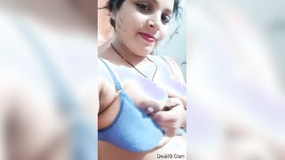 Desi mom is in love with her own boobs and tries to lick nipples | XXX Video on AllSex.XXX