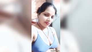 Desi mom is in love with her own boobs and tries to lick nipples | XXX Video on AllSex.XXX