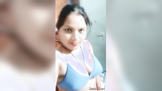 Desi mom is in love with her own boobs and tries to lick nipples | XXX Video on AllSex.XXX