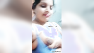 Desi mom is in love with her own boobs and tries to lick nipples | XXX Video on AllSex.XXX