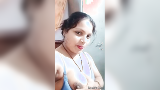 Desi mom is in love with her own boobs and tries to lick nipples | XXX Video on AllSex.XXX