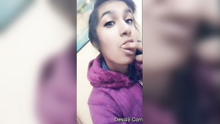 Indian shows fans how horny she is sucking finger and exposing ass | XXX Video on AllSex.XXX