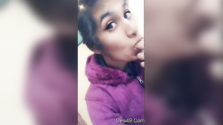 Indian shows fans how horny she is sucking finger and exposing ass | XXX Video on AllSex.XXX