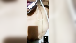 After talking to loved man Indian takes boobs to light via videolink | XXX Video on AllSex.XXX