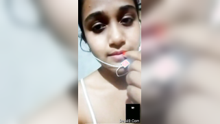 After talking to loved man Indian takes boobs to light via videolink | XXX Video on AllSex.XXX