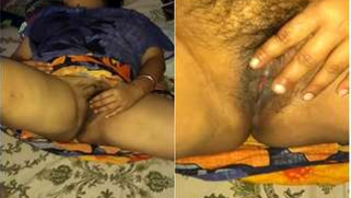 Aunty nails XXX hairy hole lying on back and caressing it with hand | XXX Video on AllSex.XXX