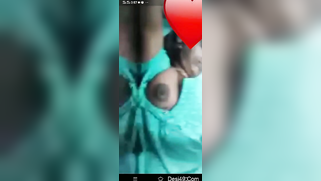 Desi mom in green sari gets partially naked in bed exposing breasts | XXX Video on AllSex.XXX