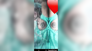 Desi mom in green sari gets partially naked in bed exposing breasts | XXX Video on AllSex.XXX