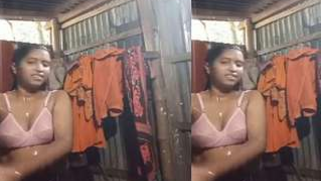 Seeing Desi chick in pink bra taking shower is the best sex surprise | XXX Video on AllSex.XXX