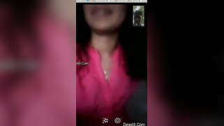 Attractive Indian slut manipulates man showing hard nipples for moment