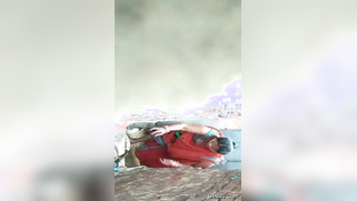 Tits and ass of aunty are hidden more than often but naked in shower | XXX Video on AllSex.XXX