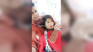 Handsome young man paws Indian's perfect boobs through red dress | XXX Video on AllSex.XXX