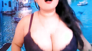 Indian slut sits in front of webcam with naked massive natural tits | XXX Video on AllSex.XXX
