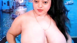 Indian slut sits in front of webcam with naked massive natural tits | XXX Video on AllSex.XXX