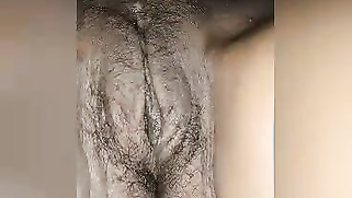 XXX online lover actively touches unshaved muff in close-up video | XXX Video on AllSex.XXX