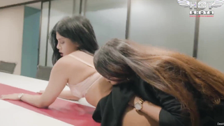 Bearded man sneaks into two Indian office aunts who are lesbians | XXX Video on AllSex.XXX