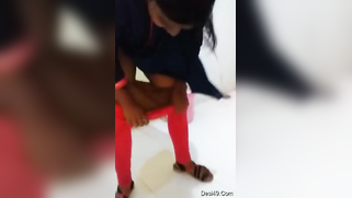 Indian can't wait to go to toilet and pisses on floor in XXX clip | XXX Video on AllSex.XXX